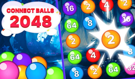 Connect balls 2048