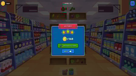 Veggies by Shelves: Match3 - Screenshot 3