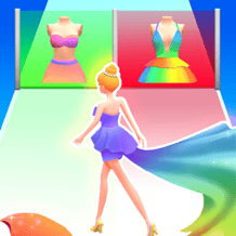 Fashion Girl Dancing Dress