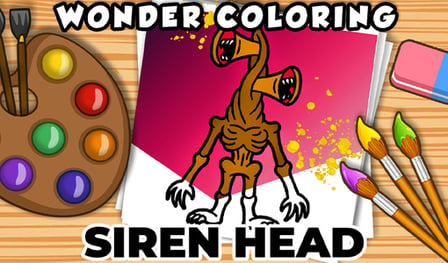Wonder Coloring. Siren Head