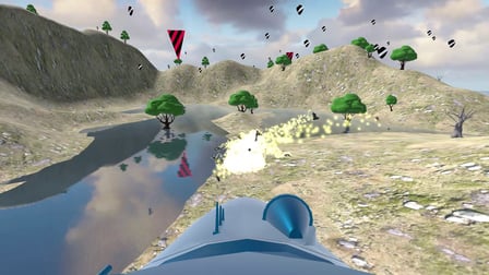 Aerial combat. The pilot of the plane. - Screenshot 1