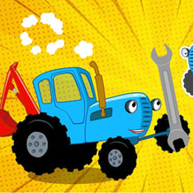 Help the Blue Tractor Cross the Pit!