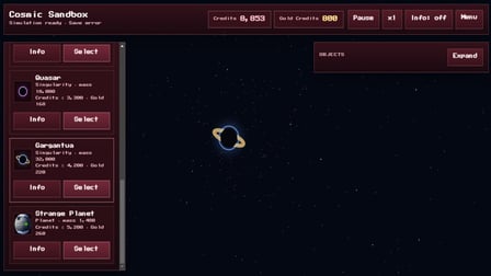Cosmic Sandbox - Screenshot 1