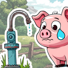 Draw pipes, turn on water