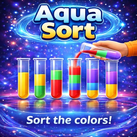 Aqua Sort: Water Color Puzzle - Logic Puzzles puzzle game thumbnail