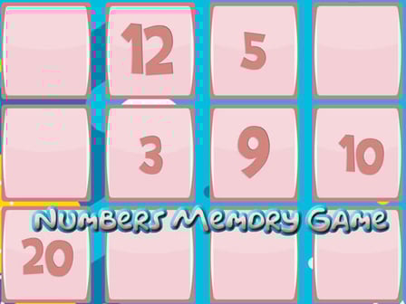 Memory Game With Numbers