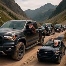 A car trip through the mountains!