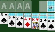 Solitaire for 1 and 3 cards