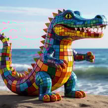 3D puzzle game. Watch and collect.