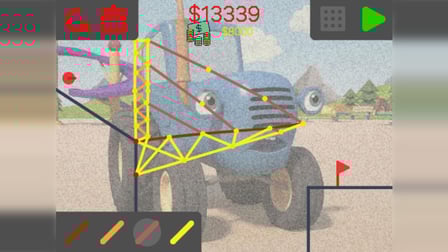Help the Blue Tractor Cross the Pit! - Screenshot 3