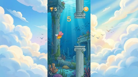 Flappy Hippo: Ancient world - Screenshot 3