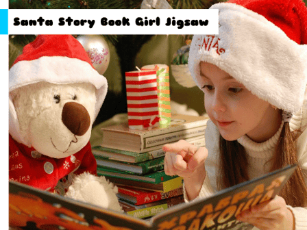 Santa Story Book Girl Jigsaw