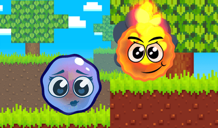 Fire Ball and Water Ball: Parkour Love Balls