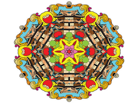 Mandala coloring book for adults and kids