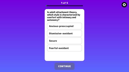 Attachment Style Quiz - Screenshot 1