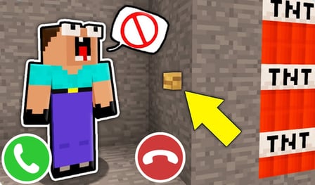 Chatten und telefonieren mit NOOB von Minecraft