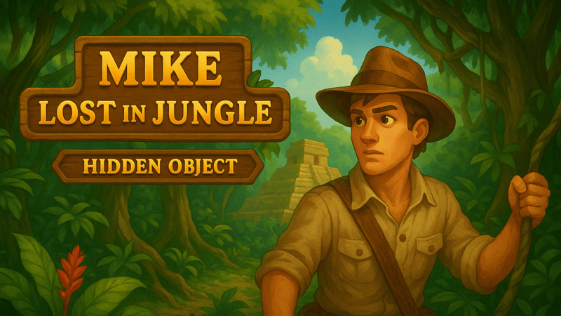 Mike Lost In Jungle - Hidden Object