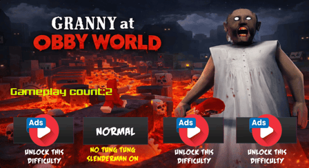 Granny at Obby World - Screenshot 2