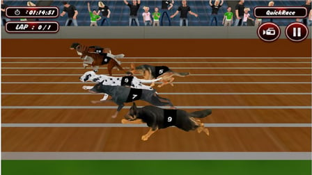 Real Dog Racing Simulator Game 2020