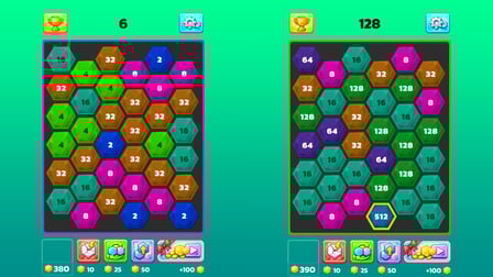 2048 Hex Merge - Screenshot 1