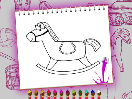 Coloring Book: Toy Shop