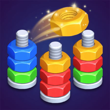 Sorting Nuts and Bolts by Color: Home Repair - Logic Puzzles puzzle game thumbnail