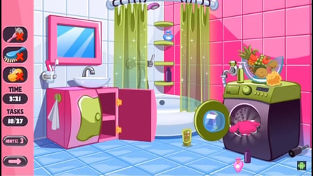 Baby Doll House Cleaning Game