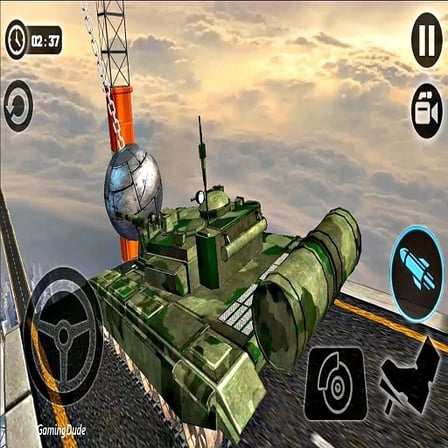 Impossible US Army Tank Driving Game 