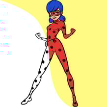 Colouring book Ladybug and Cat Noir