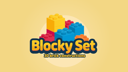 Blocky Set - 3d brick constructions