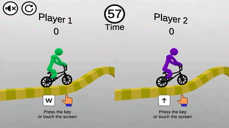 Wheelie Bike For 2 Players - Screenshot 1