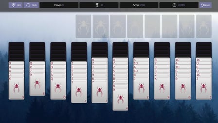 Spider solitaire reverse - Screenshot 2