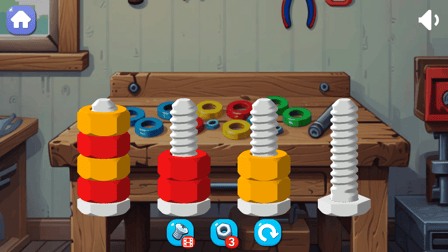 Bolts and nuts sorting - Screenshot 4