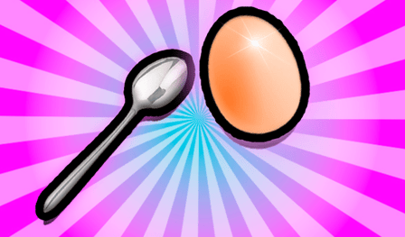 Hold The Egg On A Spoon!