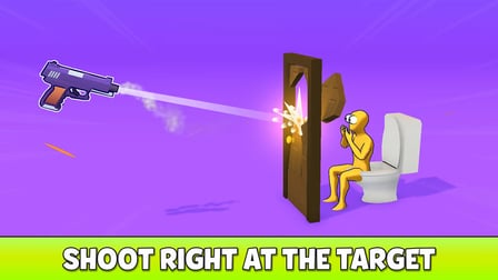 Ragdoll Gun Shooter! Cannon Spinner Playground - Screenshot 1