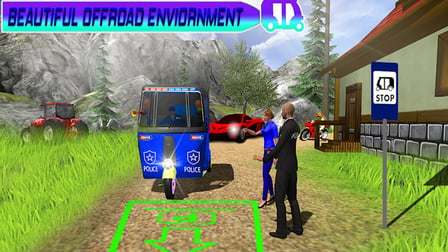 Police Auto Rickshaw Taxi Game