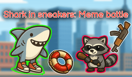 Shark in sneakers: Meme battle