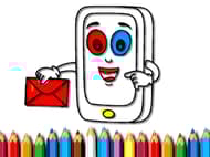 Mobile Phone Coloring Book
