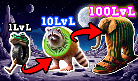 Italian animals on Moon: Evolution