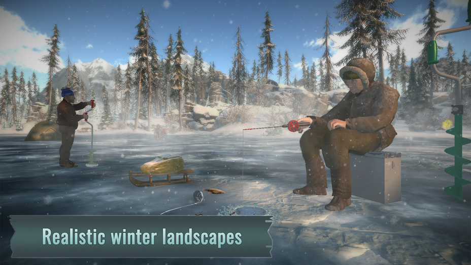 Ice fishing. Fishing 3d cover