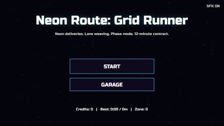 Neon Route: Grid Runner - Screenshot 3