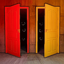 Red door, yellow door