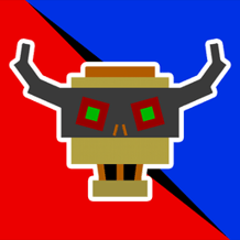 Red versus Blue. The battle of robots.