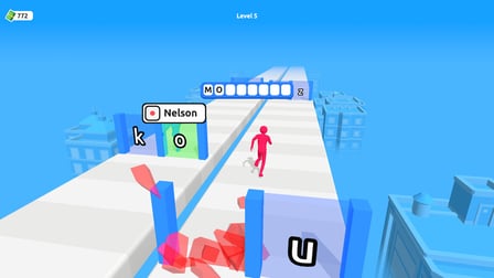 Guess the word: 3D hangman runner! - Screenshot 4