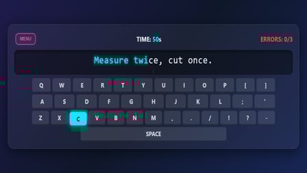 Type Fast: 60 Seconds - Screenshot 1