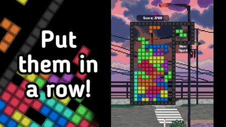 Falling figures: Put them in a row! - Screenshot 1