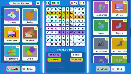 You cant find these words! 100 Levels! - Screenshot 1