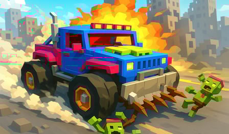 Noob vs Zombies: Balapan Super!