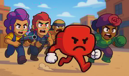 Run away from the brawlers