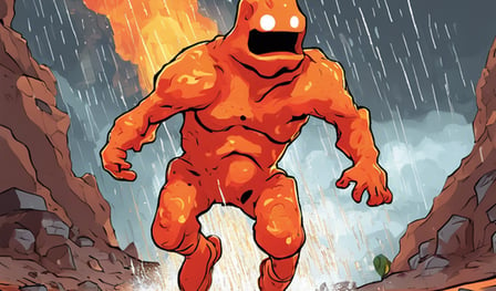 Running Lava: Escape from the rain